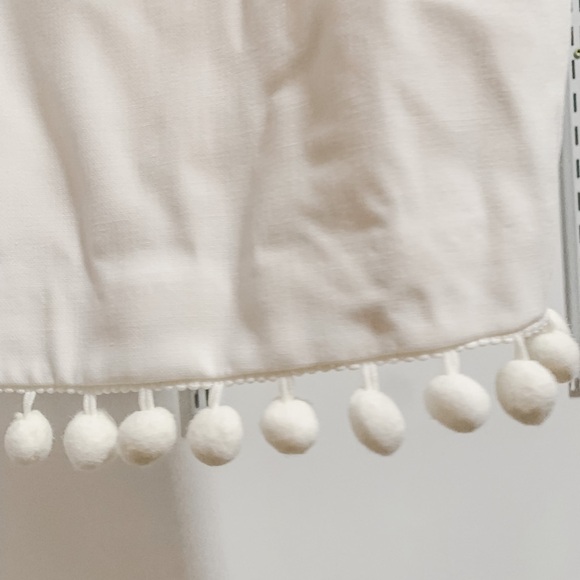French Connection white pom Pom mini dress size 8 - Picture 6 of 6